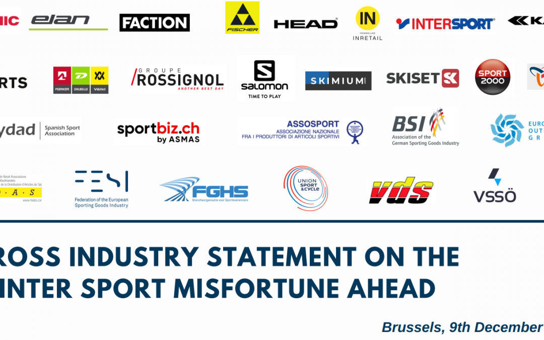 Cross industry Statement on the Winter Sport misfortune ahead