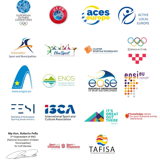 FESI signs a position paper with SHARE stakeholders on the contribution of sport to Europe’s recovery process