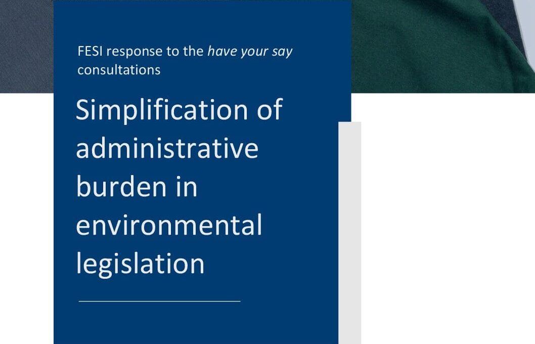 fesi response to the simplification of administrative burdens in environmental legislation consultations pdf