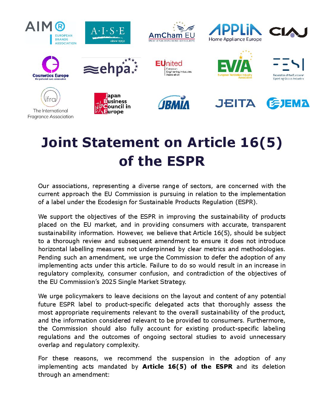 2026 03 10 joint statement on article 165 of the espr pdf
