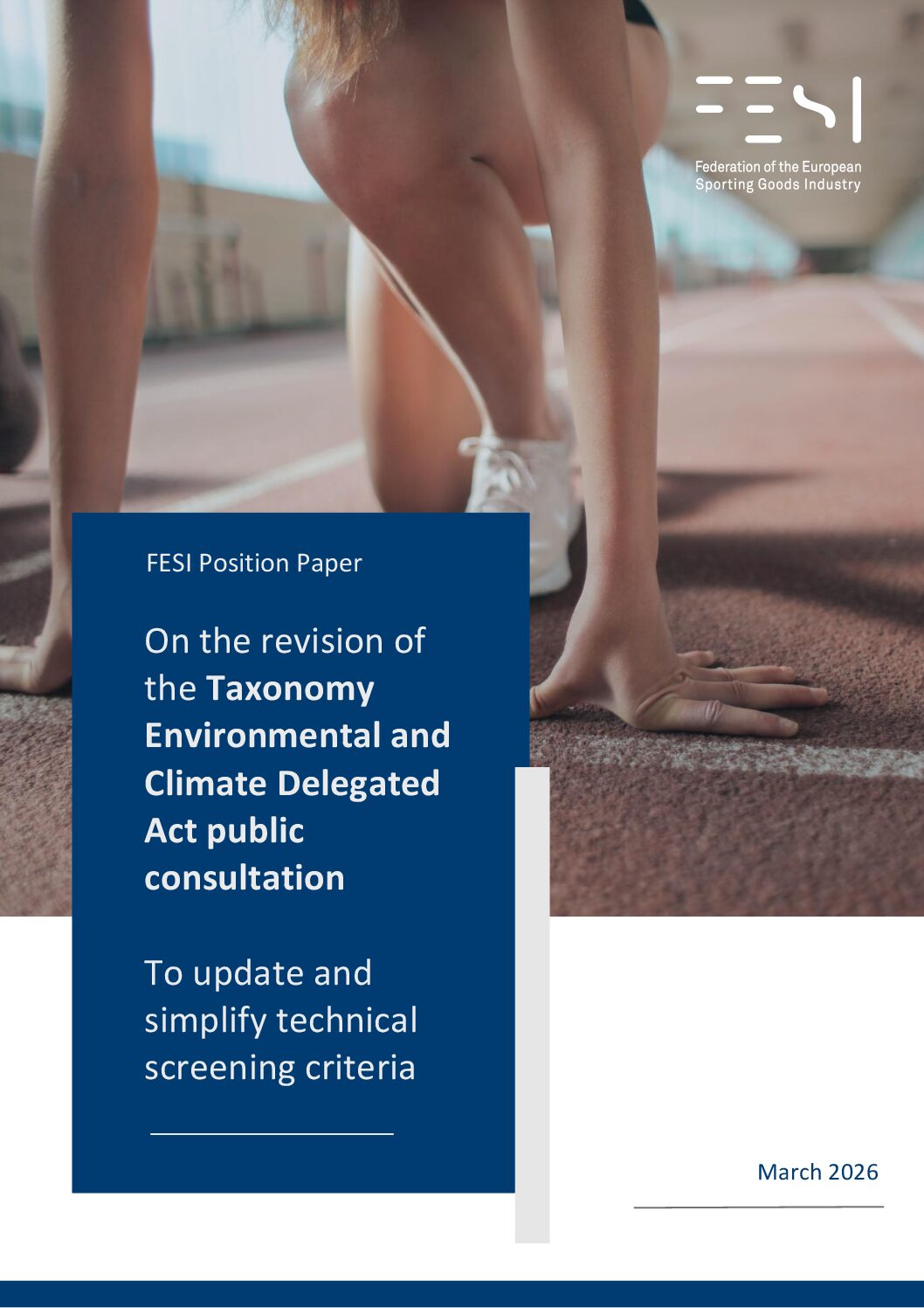 FESI Position on Taxonomy Delegated Act revision